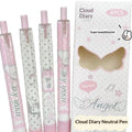 Angel Wings Kawaii Gel Pens 4-Pack | Quick-Dry Retractable Black Ink Kawaii Gel Pens Babs one size