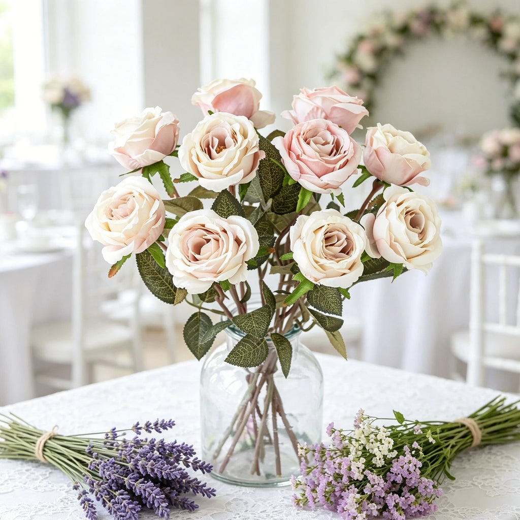 Artificial Silk Rose Bouquet – Wedding & Home Décor Artificial Silk Roses Babs