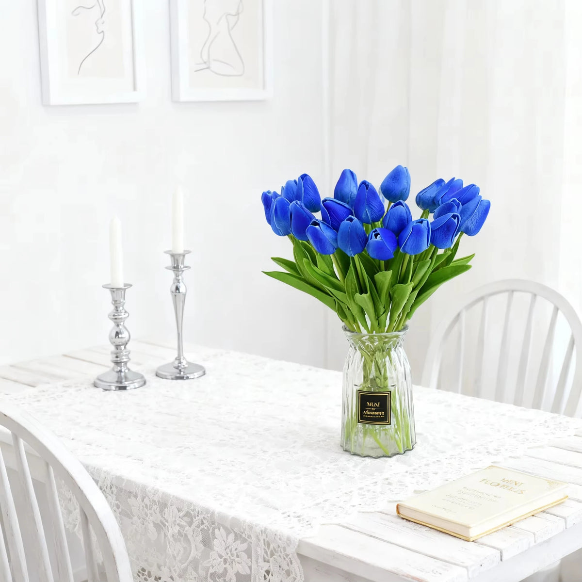 15PCS Real Touch Artificial Tulips – Wedding & Home Décor Artificial Flower Set Babs
