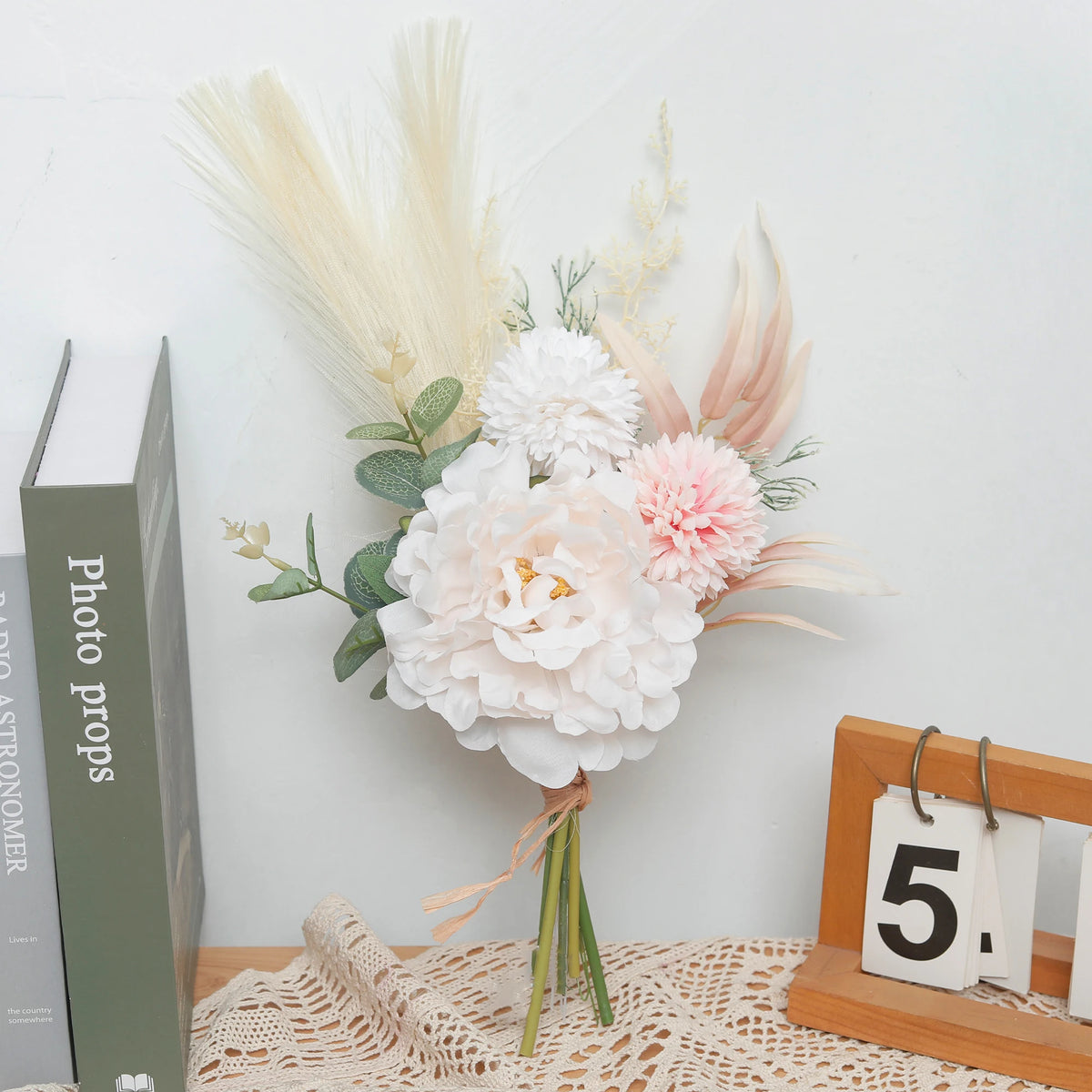 Luxury Silk Peony Artificial Flowers for Wedding & Home Decor Artificial Flower Stem Babs Light Pink