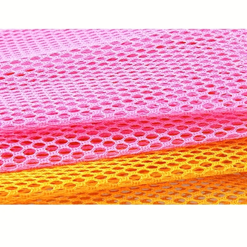 4pcs Non-Stick Mesh Dish Cloths & Kitchen Scouring Pads Kitchen Cleaning Pads Babs