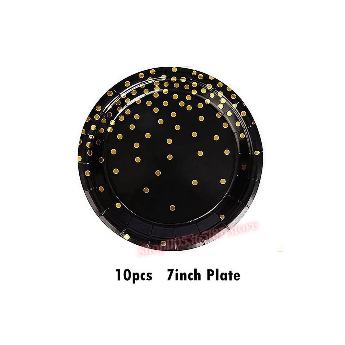 Rose Gold Dark Blue Party Tableware – Cups, Plates & Napkins Set Party Tableware Set Babs 10pcs 7inch plate others