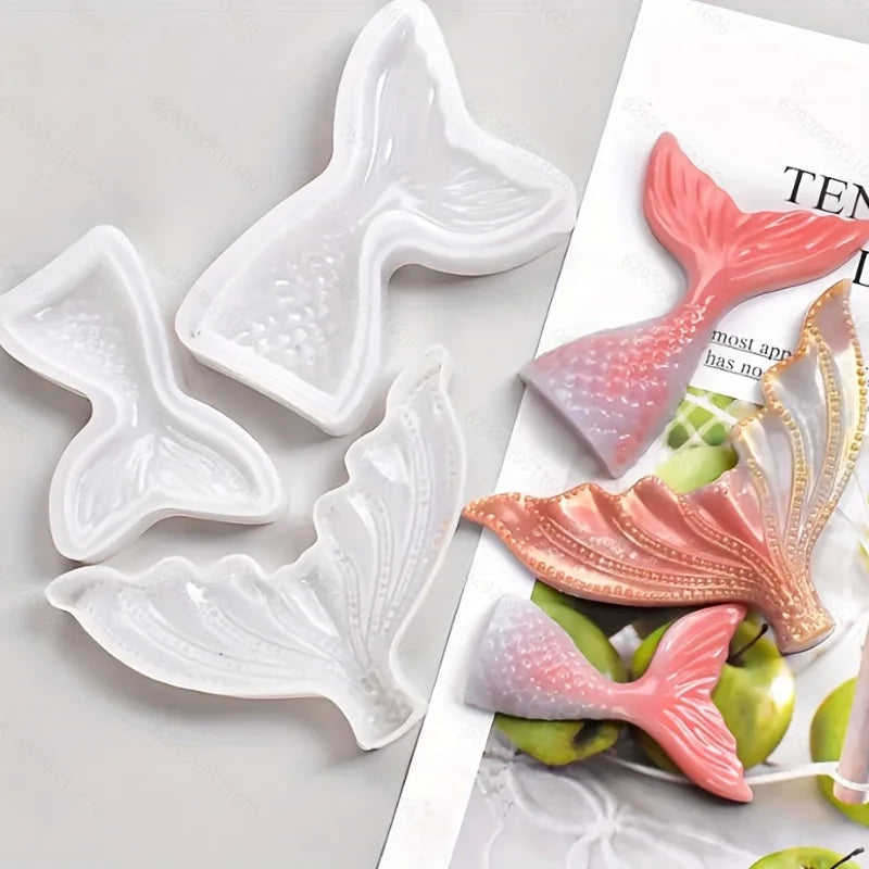 Mermaid Tail Silicone Mold – Resin, Cake & Soap Crafting Silicone Craft Mold Babs