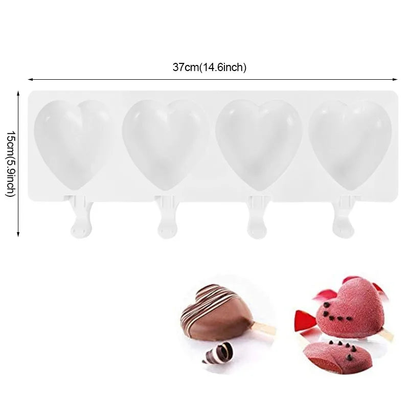 Silicone Popsicle & Ice Cream Mold Tray – DIY Dessert Maker Silicone Dessert Mold Babs Style7