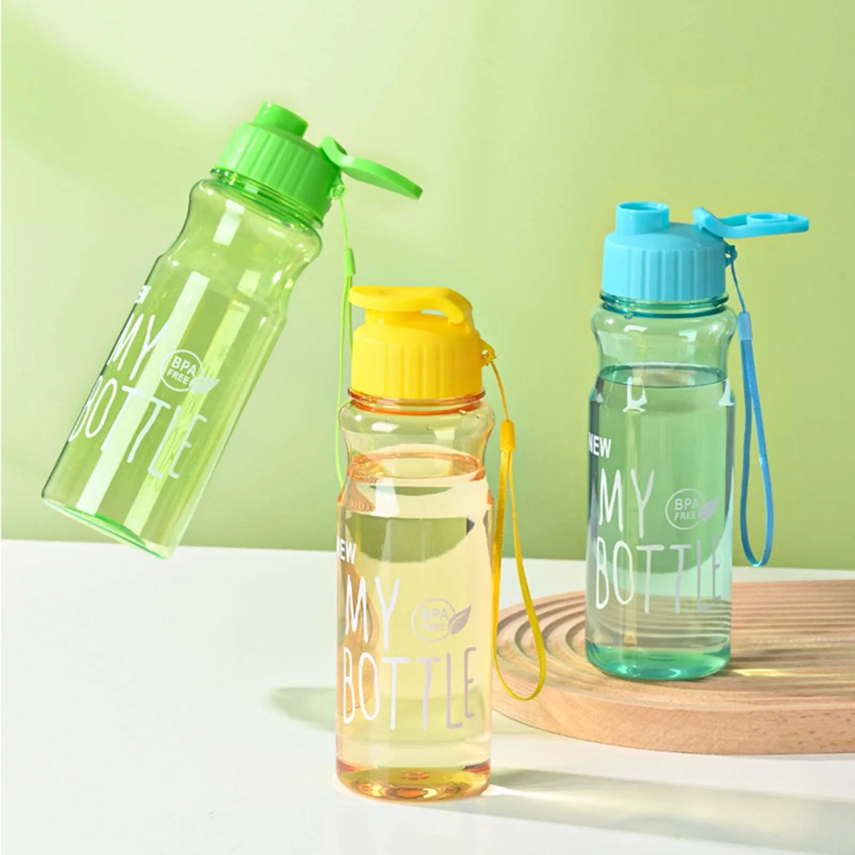650ml Transparent Sport Water Bottle with Lanyard – Leak-Proof Sport Water Bottle Babs