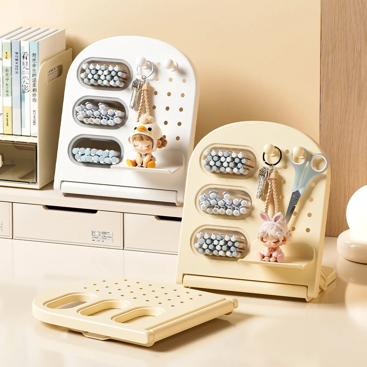 Desktop Organizer Rack – Pen Holder & Cosmetic Brush Storage Desktop Organizer Rack Babs