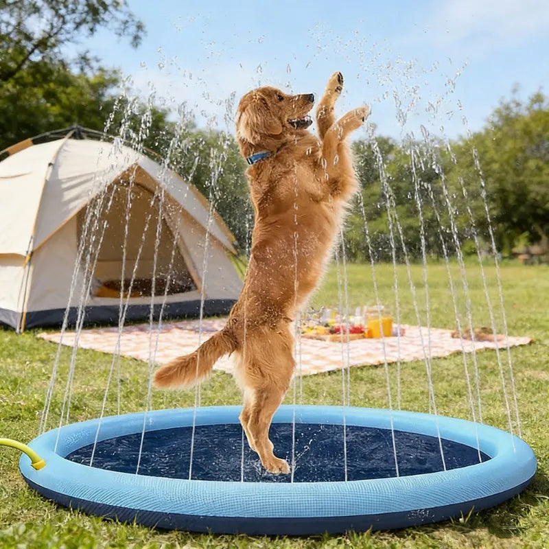 Inflatable Dog Pool & Splash Pad – 100/150/200cm Sizes Inflatable Pet Pool Babs