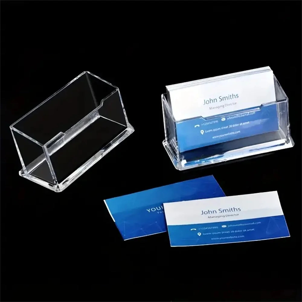 Transparent Acrylic Desktop Business Card Holder Display Stand Business Card Holder Babs