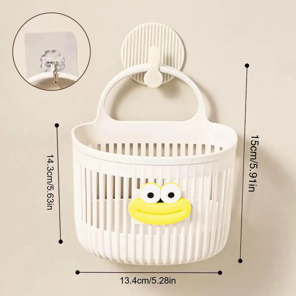 Wall-Mounted Hanging Storage Basket – Bathroom & Kitchen Wall Storage Basket Babs