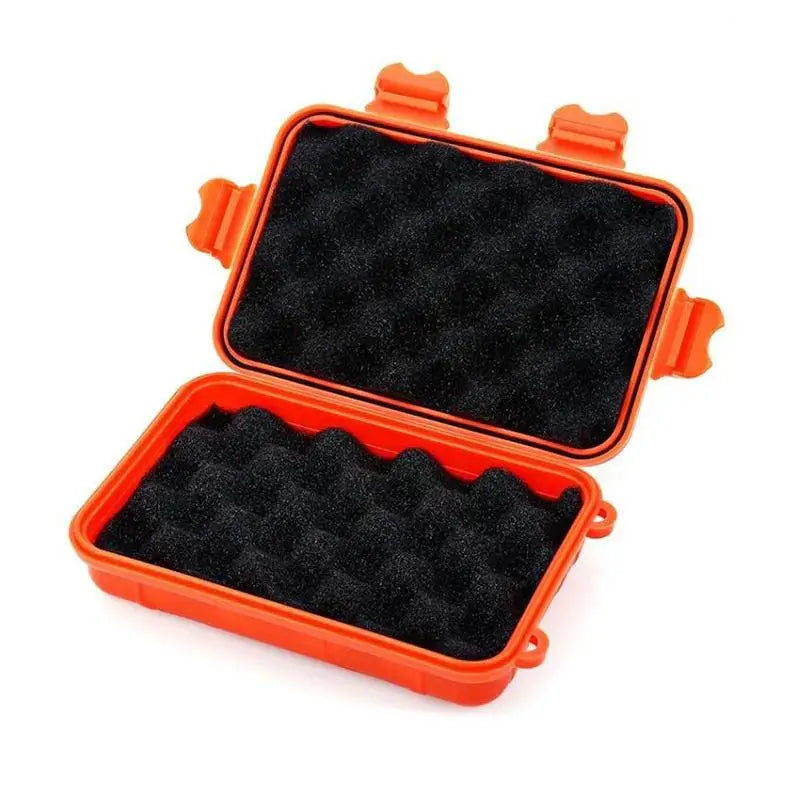 Waterproof Sealed Survival Box – Outdoor Camping Storage Waterproof Storage Box Babs Orange