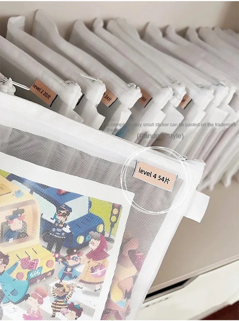 Kids Toy Storage Bags – Transparent Mesh Zipper Sorting Bags Toy Storage Bag Babs