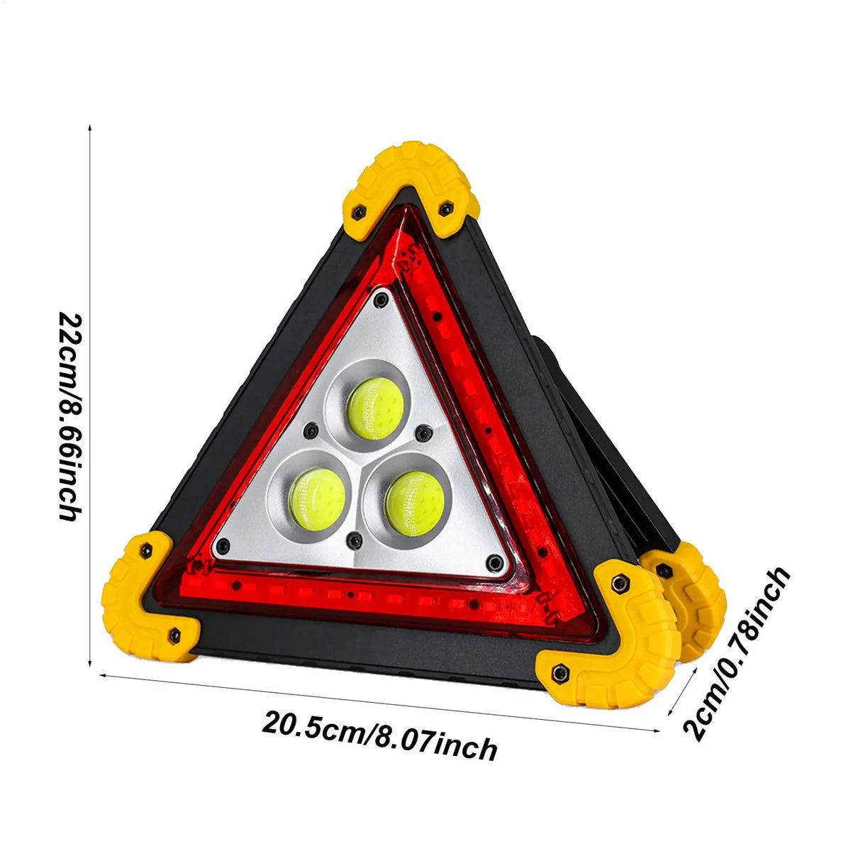 LED Triangle Emergency Warning Light | Portable Road Safety Lamp Emergency Warning Light Babs