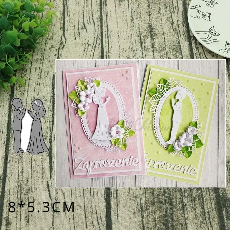 Metal Cutting Dies Boy & Girl Scrapbook Paper Craft Stencil Metal Cutting Dies Babs A