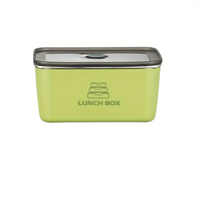 Stainless Steel Bento Box – Portable Anti-Overflow Lunch Container Stainless Steel Lunch Box Babs Green