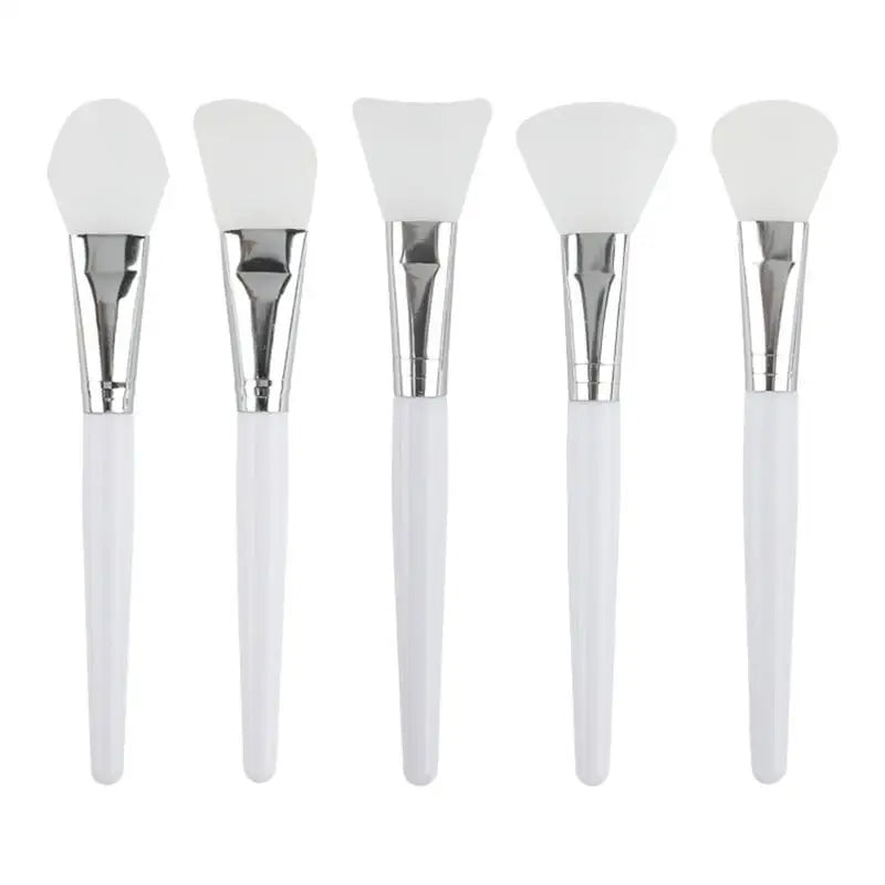 5-Piece Silicone Facial Mask Brush Set – Reusable Skin Care Tool Facial Mask Brush Babs