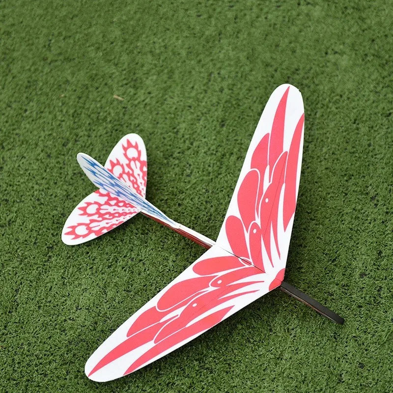 DIY Foam Gyroscope Hand-Throw Aircraft Model Kit for Kids DIY Aircraft Model Kit Babs