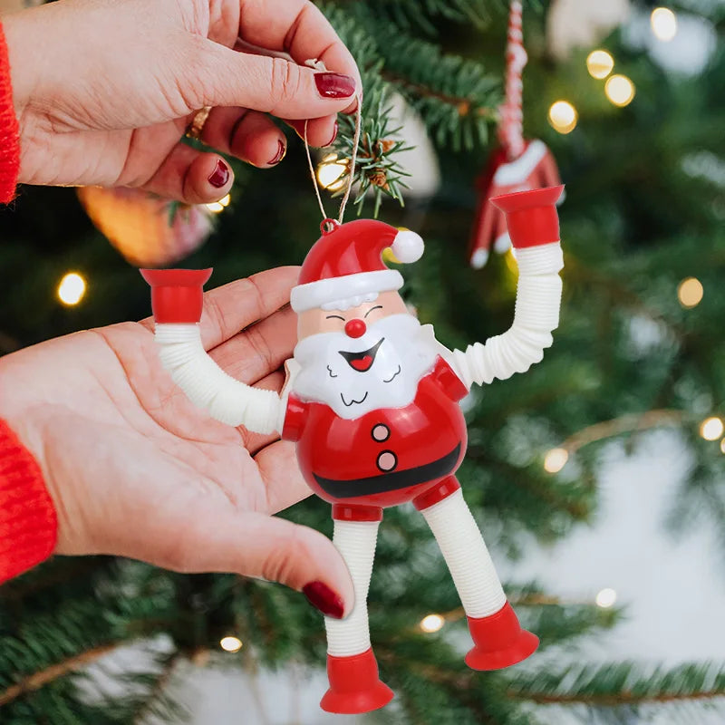 Santa Claus Extendable Christmas Ornaments 2025 – Kids Gift Christmas Tree Ornament Babs