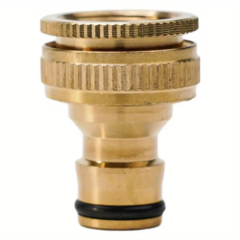 2Pcs Brass Hose Tap Connector 3/4" 1/2" Garden Faucet Adapter Hose Faucet Adapter Babs