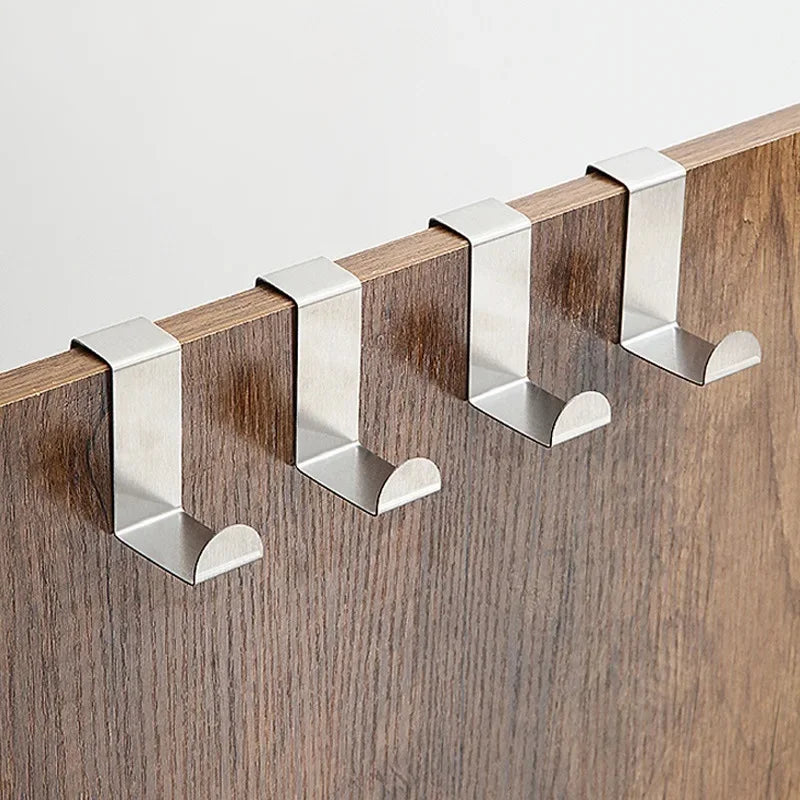 Stainless Steel Z-Shape Over Door Hooks – Heavy Duty Hanger Over Door Hook Babs