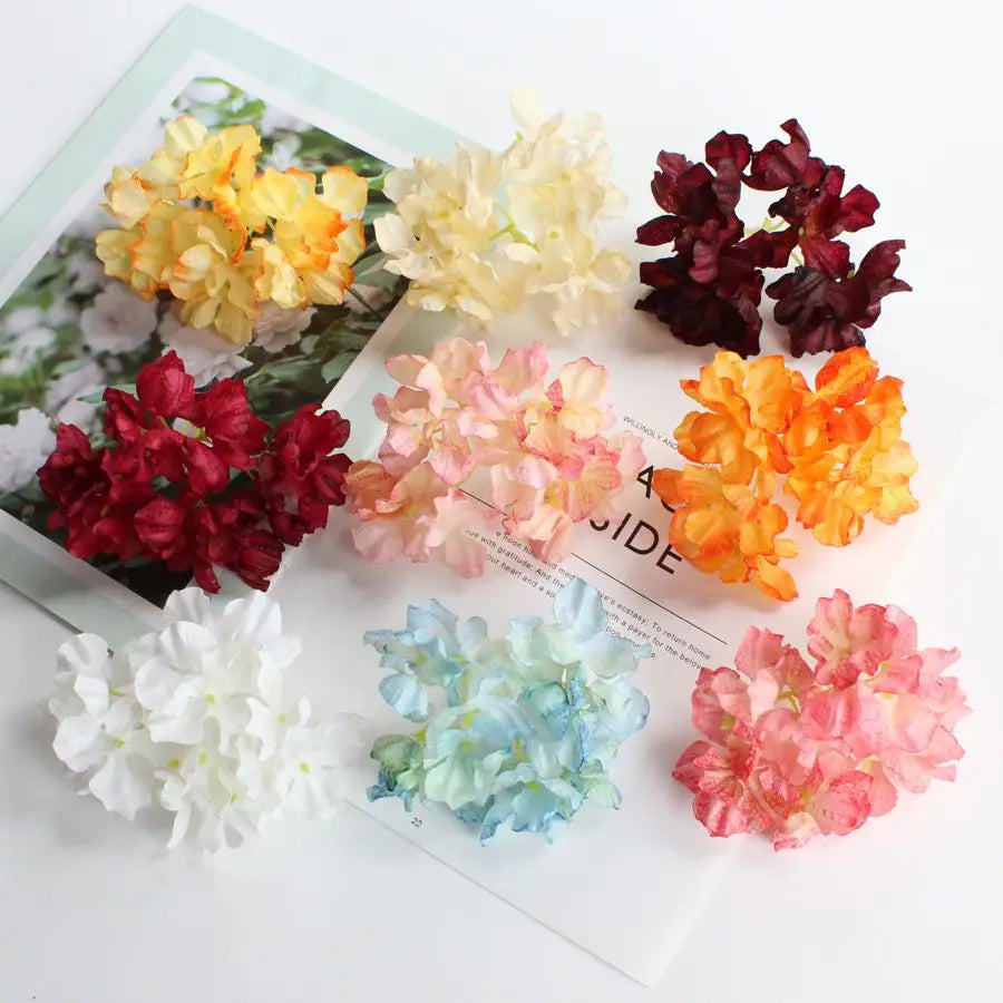 Silk Hydrangea Artificial Flowers for Wedding & Home Decor Artificial Silk Flowers Babs