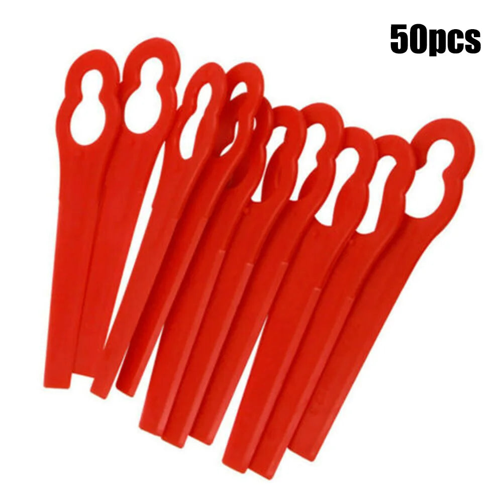 50Pcs Plastic Grass Trimmer Blades for KULLER & OZITO Mowers Trimmer Replacement Blades Babs Default Title