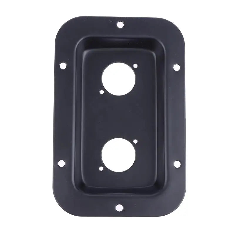 Recessed XLR Speaker Jack Plate Black Steel – 1 or 3 Pack Speaker Jack Plate Babs