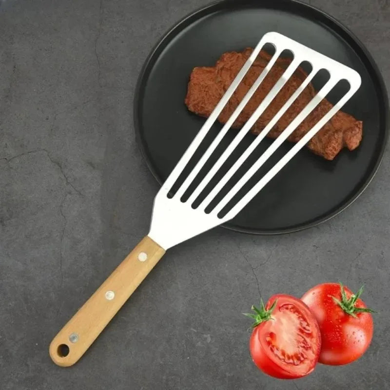Stainless Steel Slotted Fish Spatula – Multi-Purpose Kitchen Tool Kitchen Spatula Babs