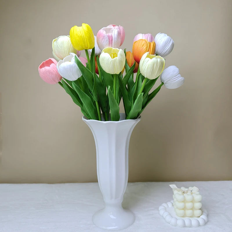 5Pcs Artificial Silk Tulip Flowers for Home & Wedding Decor Artificial Silk Flowers Babs