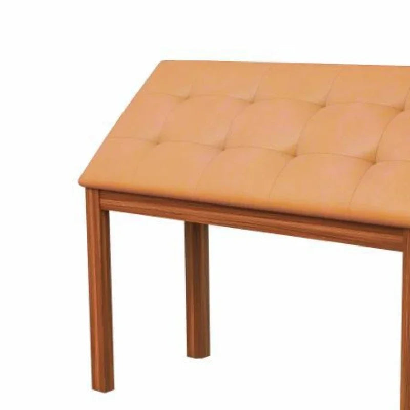 Wooden Piano Stool with Storage – Luxury Cushioned Ottoman Storage Ottoman Stool Babs