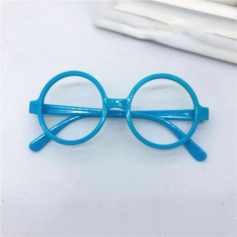 20pcs Round Glasses Frames – Kids Party Props, Christmas & Easter Party Costume Props Babs blue China Mainland
