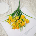 Faux Daffodil Narcissus Bouquet – White & Yellow Artificial Flowers Artificial Flower Bouquet Babs Orange yellow