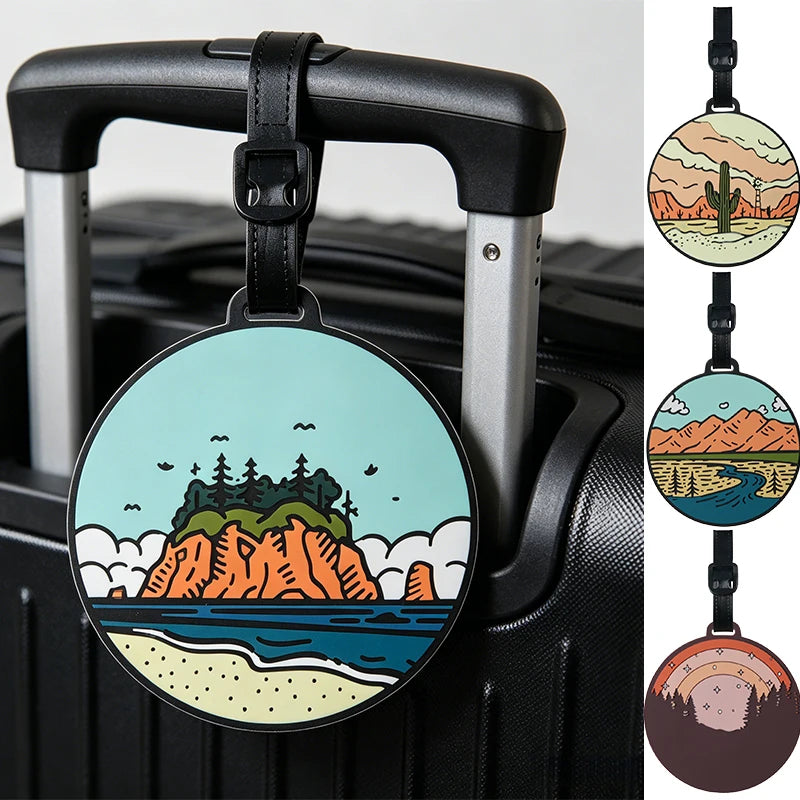 Starry Sky Luggage Tag – Privacy ID Travel Bag Tag | PVC Luggage Tag Babs