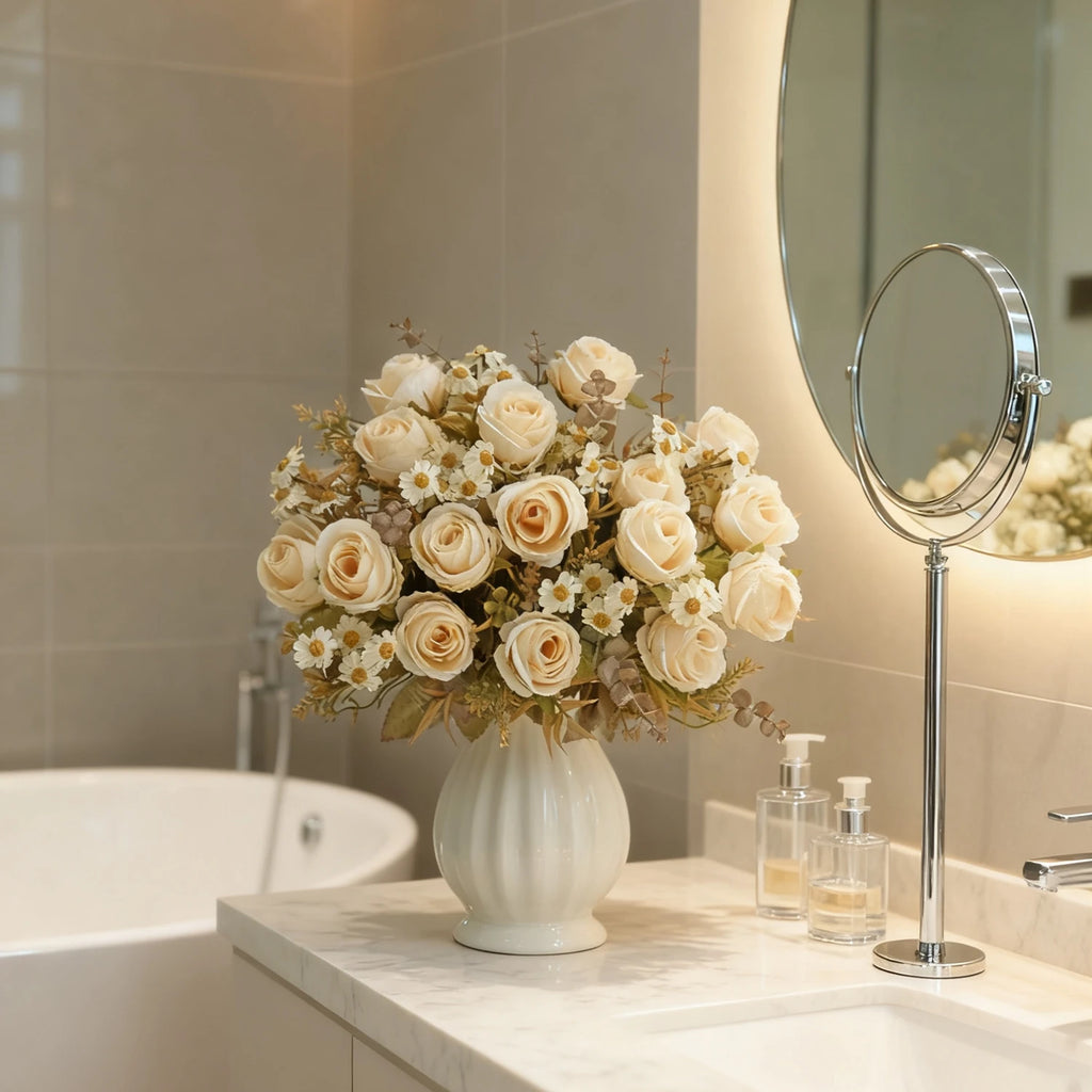 Artificial Silk Rose Bouquet for Wedding & Home Décor Artificial Silk Flowers Babs
