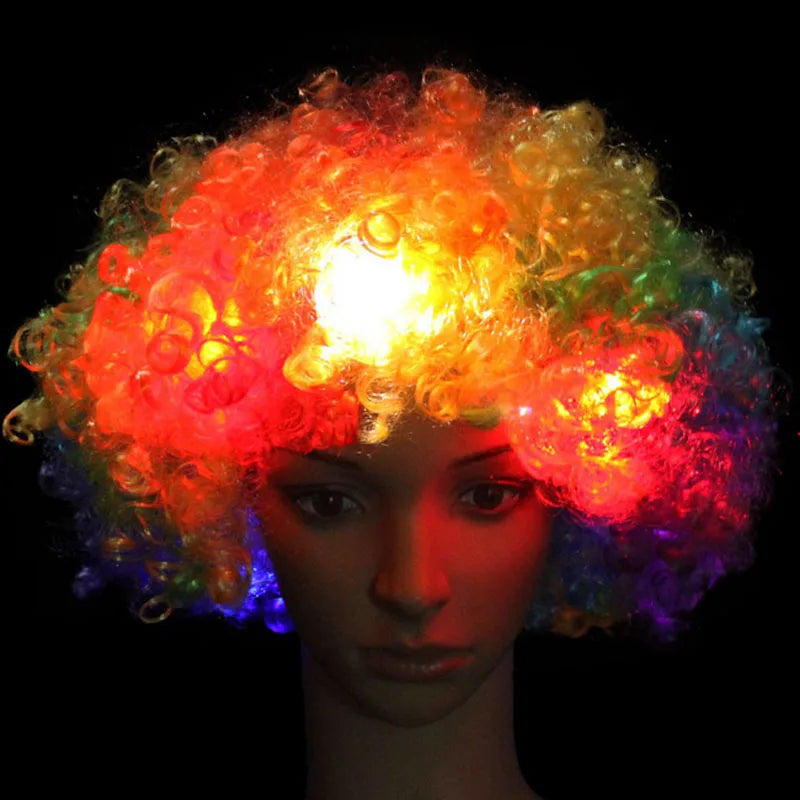 LED Light-Up Clown Headband Flashing Glow Party Accessory LED Party Headband Babs