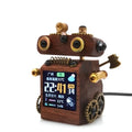 WiFi Weather Desk Clock – Smart Robot Wooden Table Clock Smart Desk Clock Babs Desk Clock