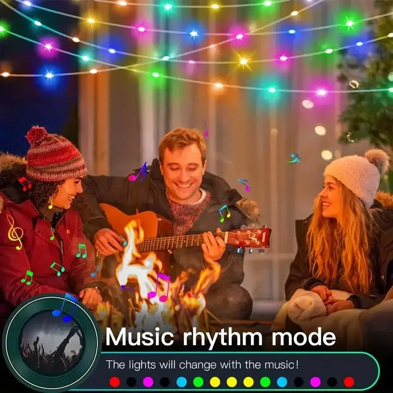Bluetooth RGBIC Dreamcolor LED Fairy String Lights USB 5m–20m LED Fairy String Lights Babs