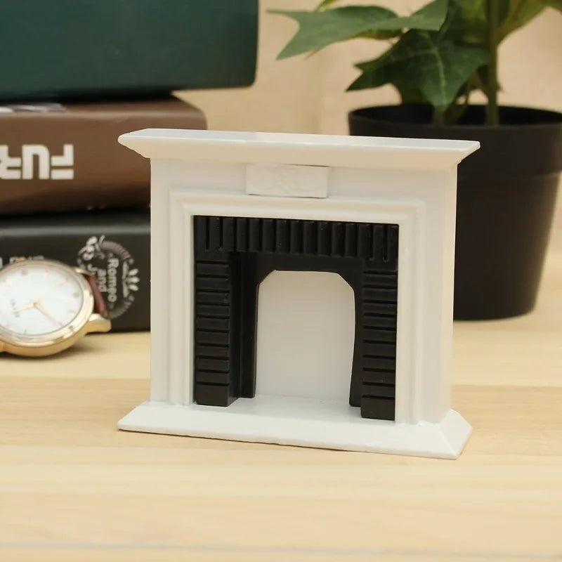 1:12 DIY Miniature Fireplace Kit – Dollhouse Furniture Decor Dollhouse Miniature Kit Babs