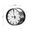 Mechanical Countdown Kitchen Timer – 60 Min, Magnetic, No Battery Mechanical Kitchen Timer Babs black