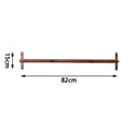Solid Wood Wall Mounted Coat Rack – Walnut & Rosewood Hanger Wall Mounted Coat Rack Babs 80CM