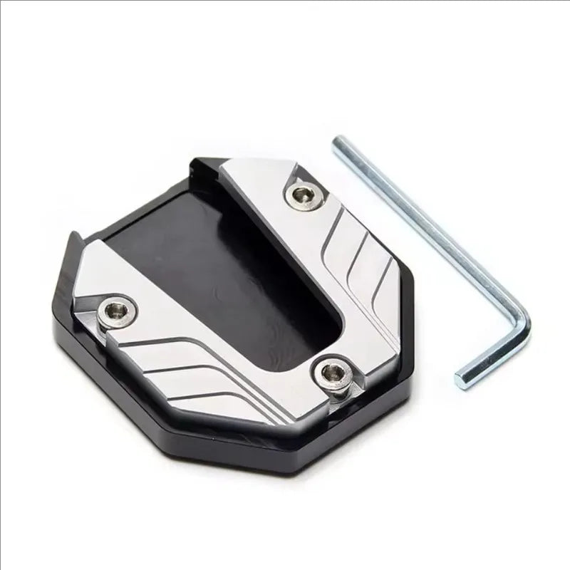 CNC Aluminum Motorcycle Kickstand Extender Pad | Anti-Skid Kickstand Extender Pad Babs
