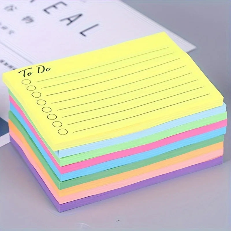 Fluorescent Sticky Notes Multi-Color Self-Adhesive Memo Notepad Sticky Notes Memo Pad Babs