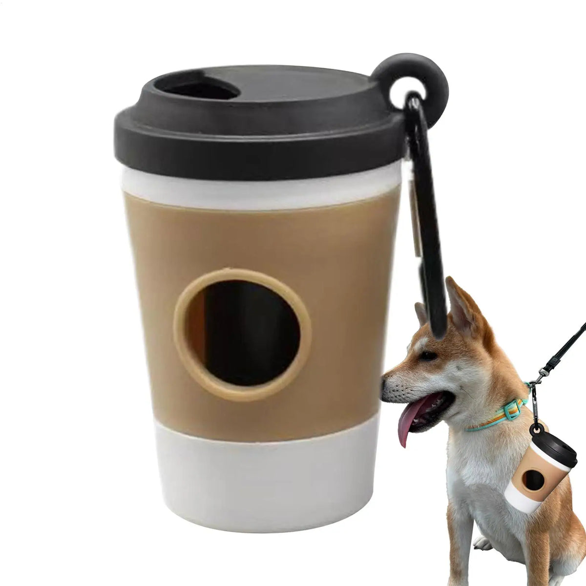 Coffee Cup Dog Poop Bag Dispenser | Portable Pet Waste Holder Pet Waste Dispenser Babs