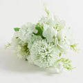 Silk Hydrangea Artificial Flowers for Wedding & Home Décor Artificial Silk Flowers Babs green 3 pcs