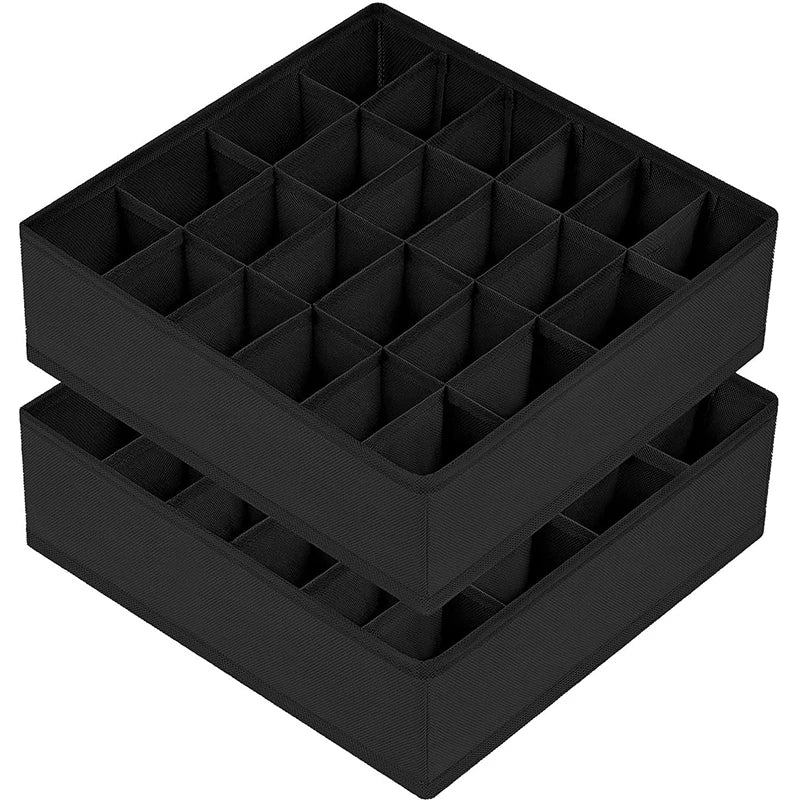 24-Cell Collapsible Sock & Underwear Drawer Organizer Drawer Organizer Babs
