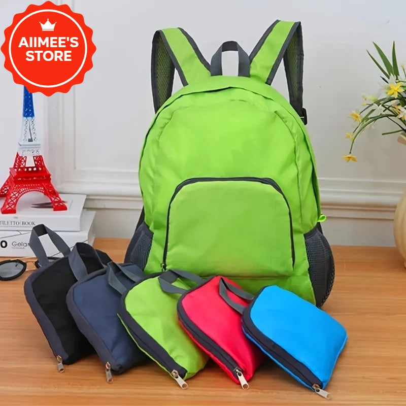 Foldable Canvas Travel Backpack – Hiking & Camping Bag Foldable Backpack Babs