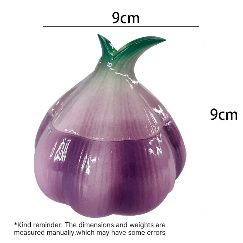 Ceramic Purple Onion Storage Jar – Decorative Kitchen Container Ceramic Storage Jar Babs 1PC
