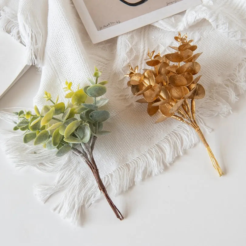 Artificial Eucalyptus Stems 1/3pcs – Faux Leaf Decor & Wreaths Artificial Plant Stems Babs