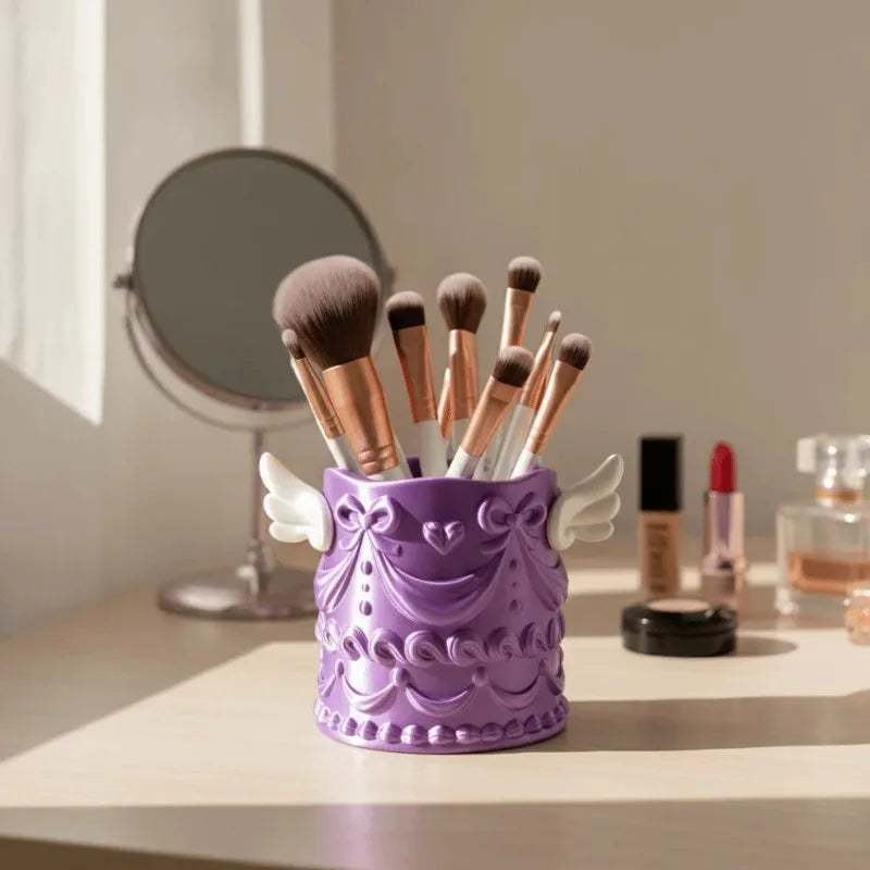 Luxury Angel Wings Makeup Brush Holder & Desk Organizer Makeup Brush Holder Babs