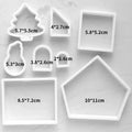 3D Christmas Gingerbread House Cookie Cutter Mould Set – 8 Pcs Cookie Cutter Mould Set Babs 8pcs