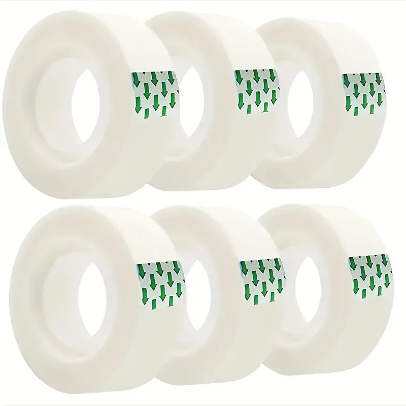 Super Strong Transparent Tape 6/8 Rolls – Office, Gift & Crafts Adhesive Tape Set Babs